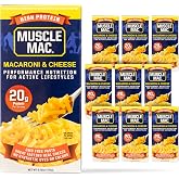 Muscle Mac High Protein Macaroni &amp; Cheese Dinner with Real Cheese, 20g of protein, 6.75 oz (Pack of 10)