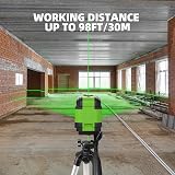 Huepar 30M Laser Level with 100cm Tripod Green Cross Line Self-Leveling view 6