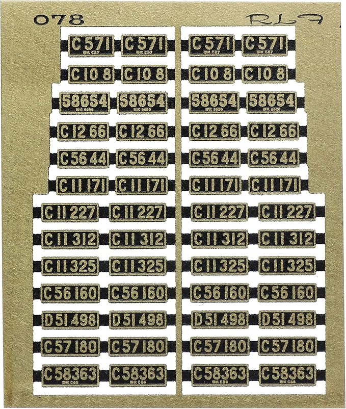 Amazon レボリューションファクトリー Nゲージ 蒸機ナンバーセット1 改良 Rlf078 鉄道模型 通販