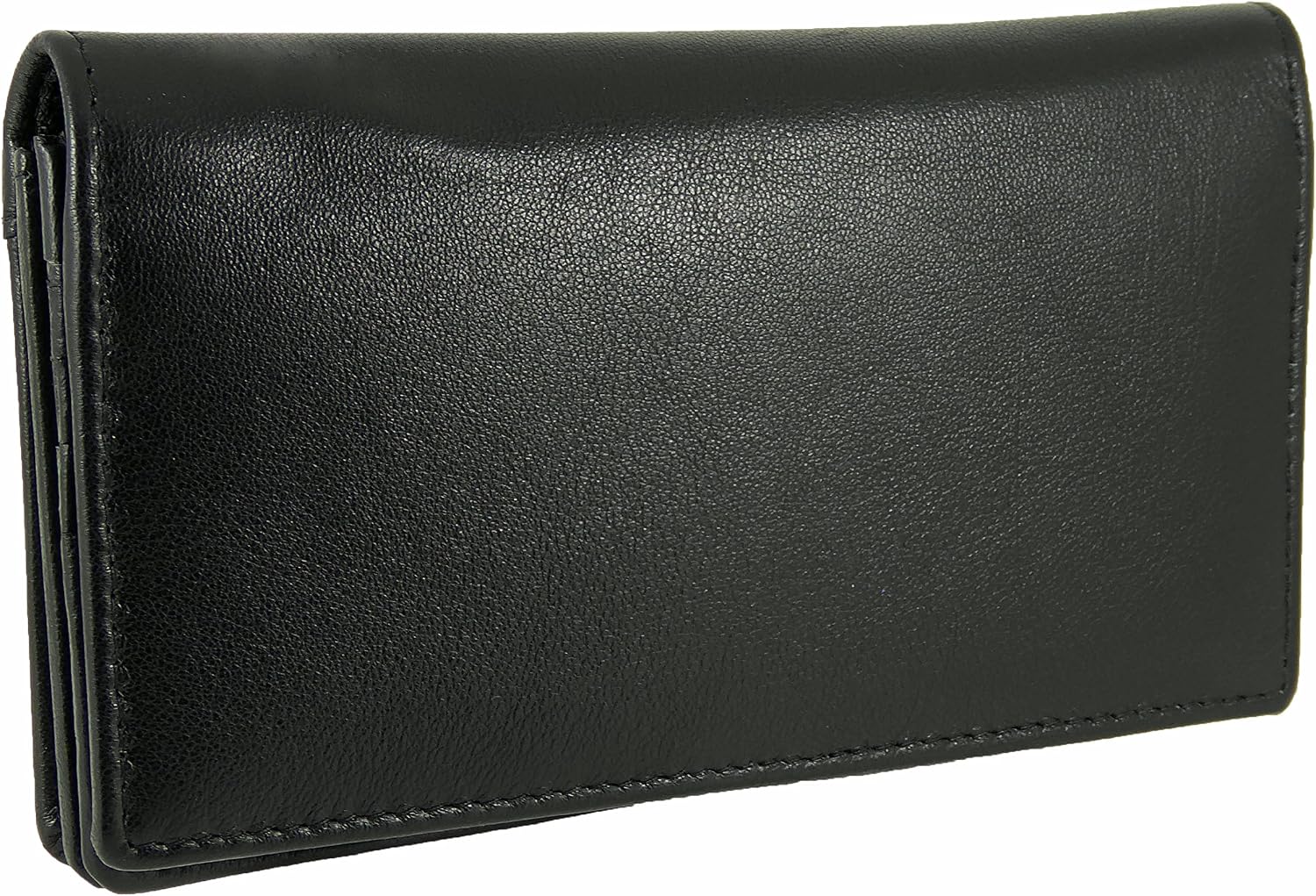 Womens Leather Flapover Matinee Organiser Purse RFID Protection 10 Cards, Notes and Coins (Black) - Image 3