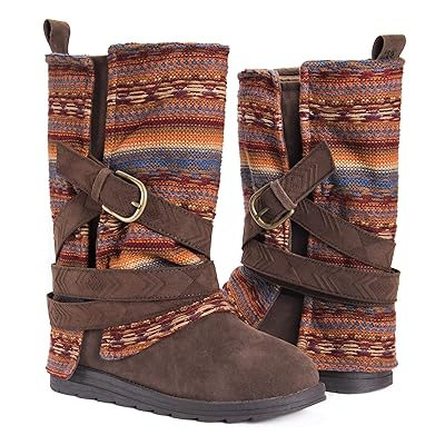 muk luks women's nikki belt wrapped boot