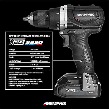 Memphis Tools MX20D144 Power Drill Drivers product image 4