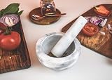 Silk Route Spice Company Solid Marble Mortar and Pestle view 8