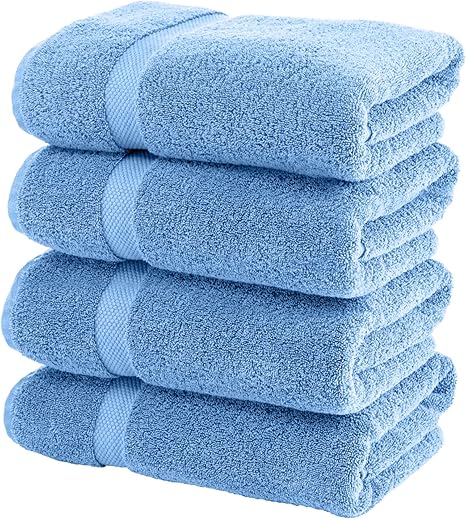 blue bathroom towels