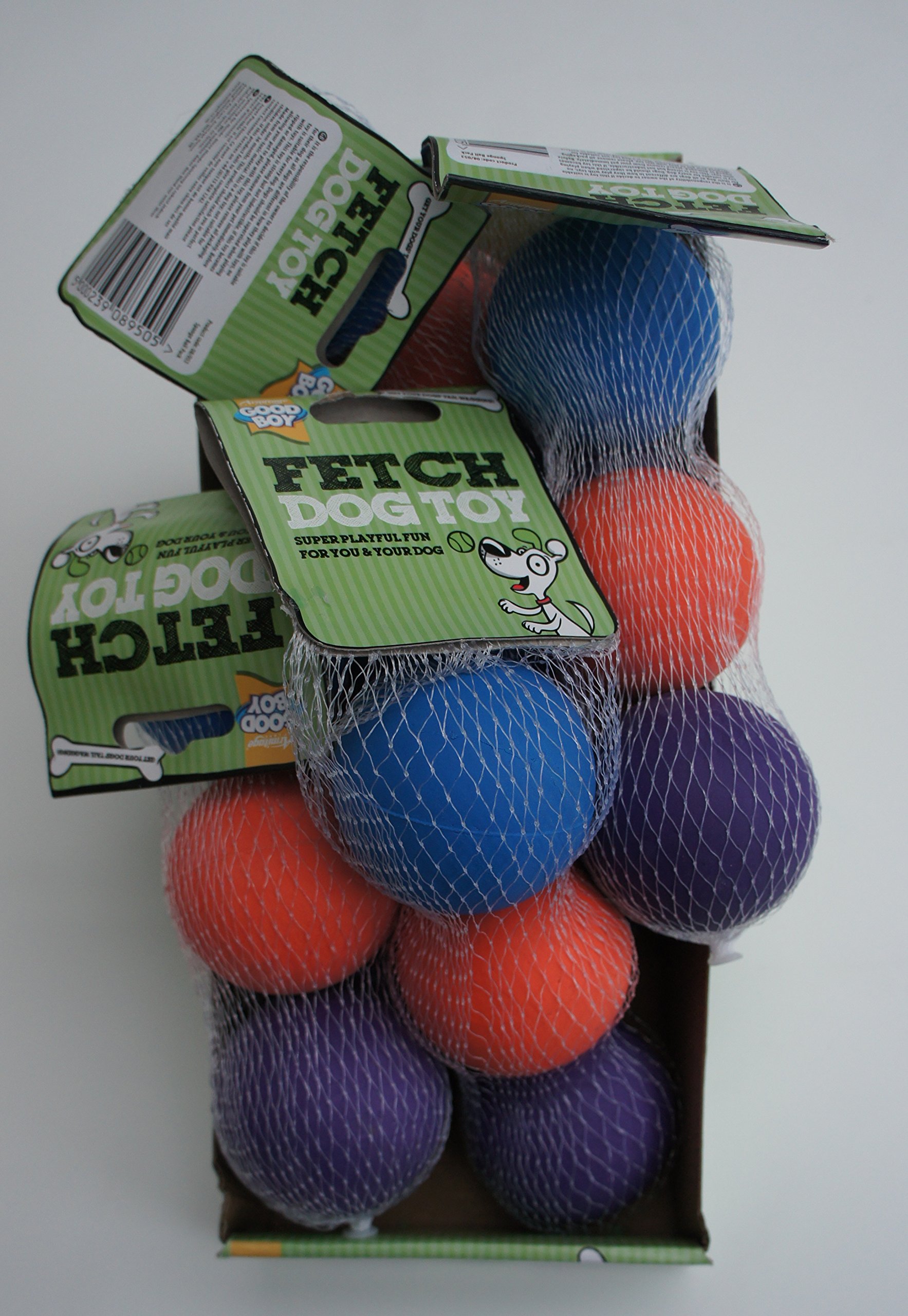 Good Boy Rubber Sponge Dog Balls Bulk Buy x 18 Balls - Fits Most Ball Throwers