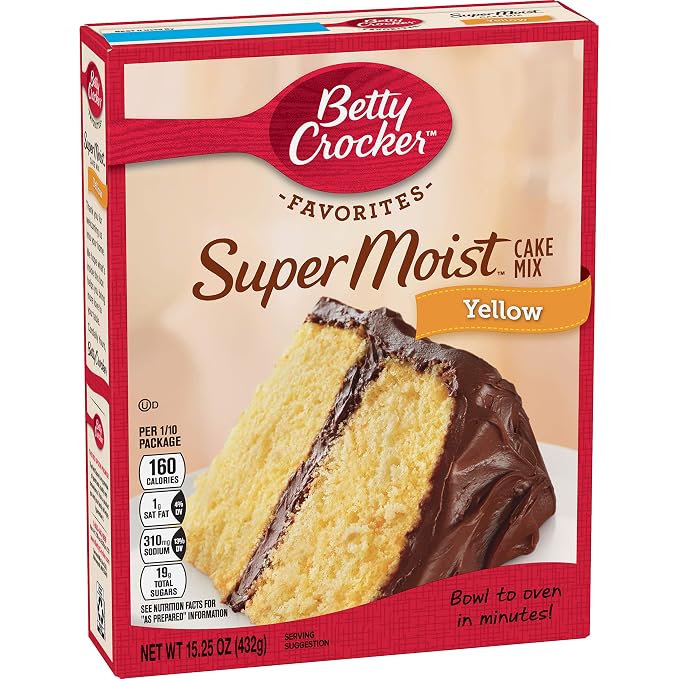 Betty crocker Super moist cake Mix - Yellow (016000431300)