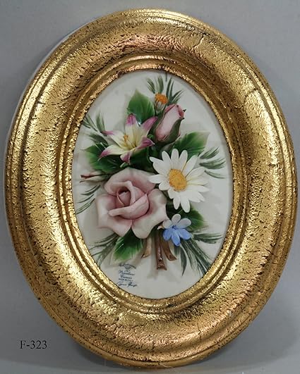 Amazon Com Flower Panel In Capodimonte Porcelain From Italy With