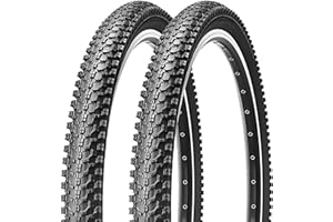 MOHEGIA Mountain Bike Tire: 20x2.125/24x1.95/26x1.95 Inch Butyl Rubber Bicycle Tire Folding Replacement for MTB Dirt Offroad Cycling