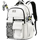 ZHIDOBO teenage student backpack,encrypted material， multiple compartments and large capacity backpack with anti-theft pockets，Water repellent backpacks suitable for middle and high school Men & Women