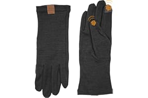 ACUSHLA 100% Merino Wool Glove Liner -Touchscreen Lightweight Base Layer Ski Liner Glove for Men & Women