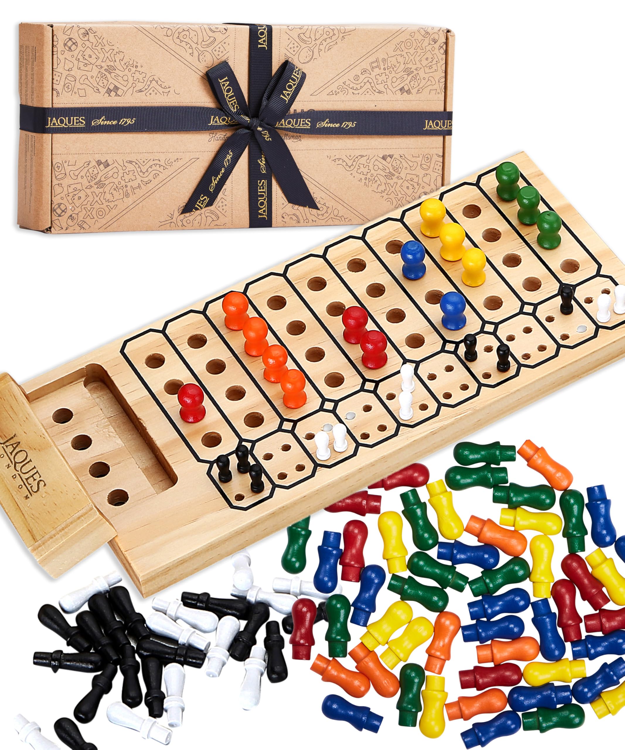 Jaques of London Mind Genius | Code Breaking Wooden Board Game | Logic & Brain Training Strategy Games | Since 1795