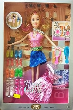 Wrapbow Doll with Baby and Bicycle (Red and Pink)