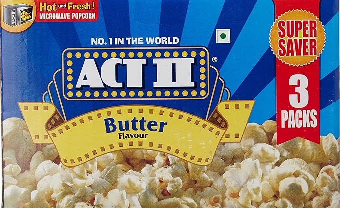 Act II Microwave Popcorn Butter, 297g