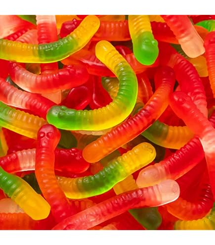 Amazon.com : Yumy Yumy Neon Worms Gummy Candy, 4.0 Oz. (Pack of 12