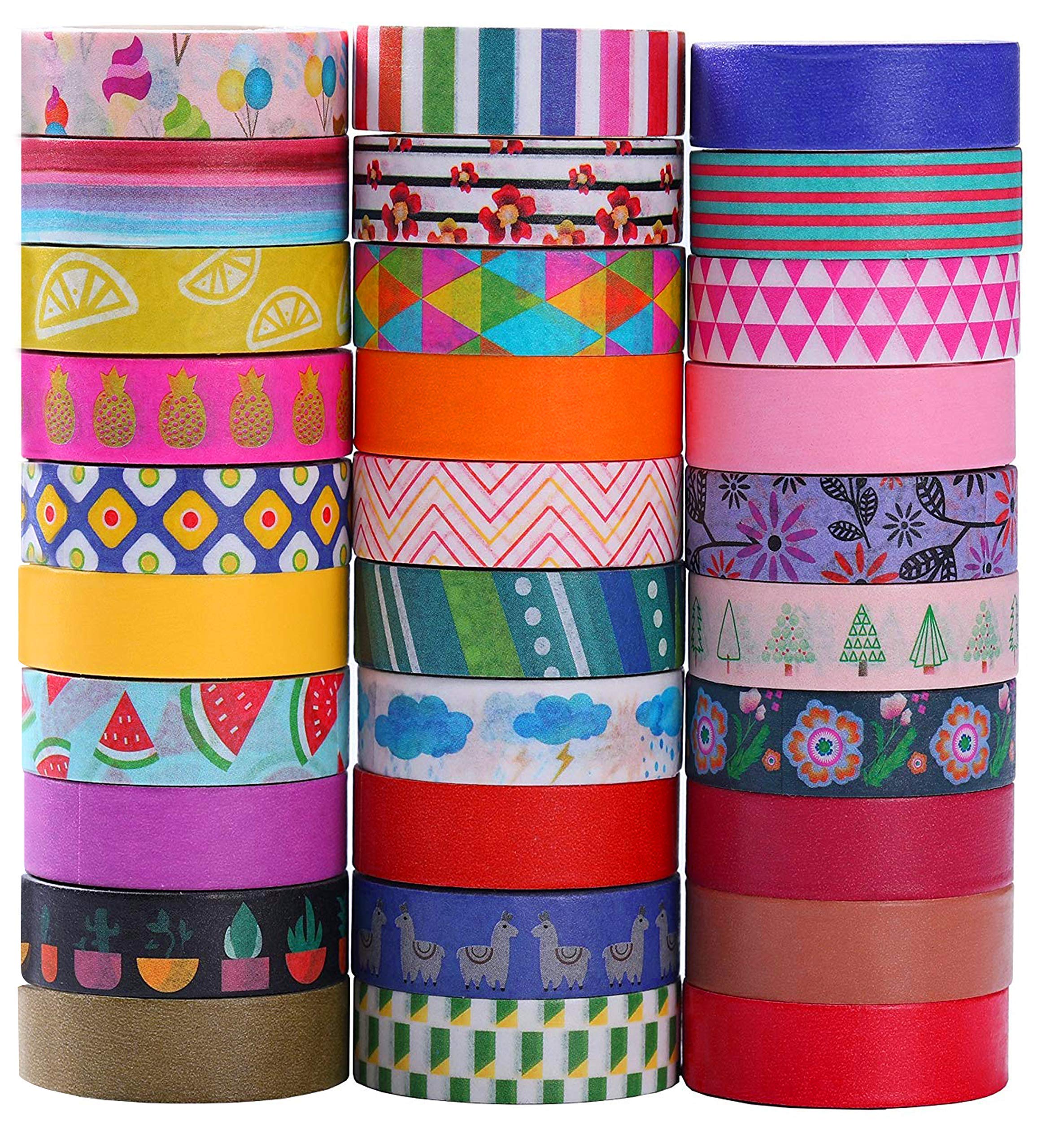 Ninico Ninico 30Ã‚ RollsÃ‚WashiÃ‚Tape,CuteÃ‚PatternsÃ‚WashiÃ‚TapeÃ‚SetÃ‚ofÃ‚ 20Ã‚ Rolls,Ã‚DIYÃ‚Ã‚RainbowÃ‚StickerÃ‚MaskingÃ‚PaperÃ‚SetÃ‚ 10Ã‚ Rolls,Ã‚ 0.3Ã‚ inchÃ‚Â