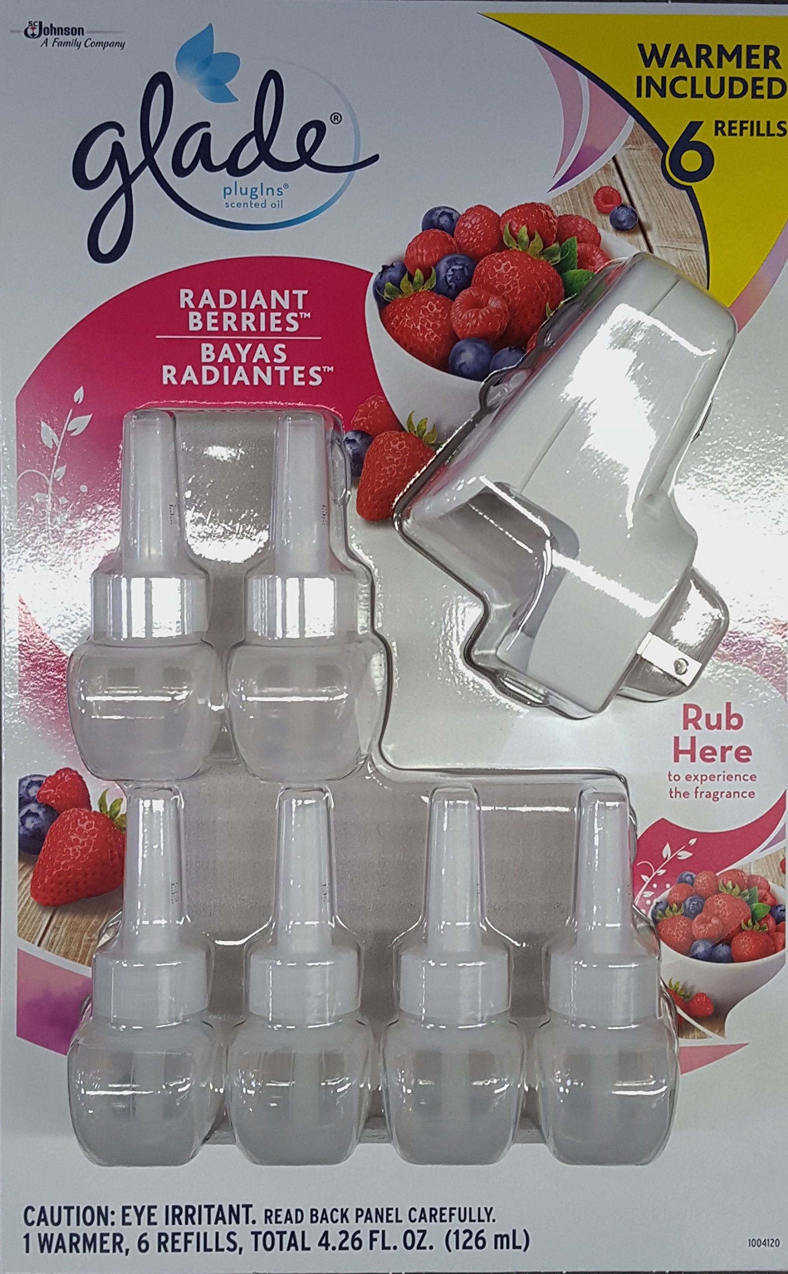 Glade Plugins Radiant Berries 1 Warmer Plus 6 Refills 46500706073 eBay