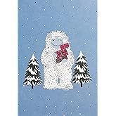 Yuletide Yeti Small Holiday Cards (20 cards, 21 envelopes) (Small Boxed Holiday Cards)