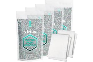 v1rtus Silver Holographic Glitter Paint Additive 400g with 4X Finishing Buffing Pads | for Painting Glitter Walls | Add to Interior or Exterior Paint