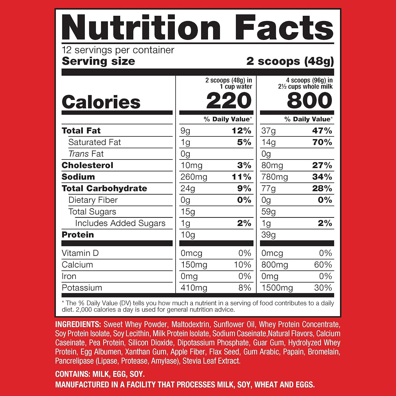 Naturade Weight Gain Instant Nutrition Drink Mix, Vanilla ,20.3 Ounce: Health & Personal Care