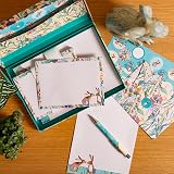 TGSC The Gifted Stationery Kissing Hares Writing Set with Ballpoint Pen, 32 A5 view 2