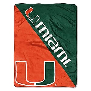 Officially Licensed NCAA "Halftone" Micro Raschel Throw Blanket, 46" x 60", Multi Color