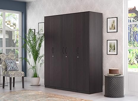 Zuari Star 4 Door Wardrobe Imperial Teak Amazon In Home Kitchen