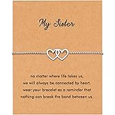 RZKING Bracelets For Women, Evil Eye Sun Moon Wave Charm Bracelets For Women, Friendship Bracelets, Gifts For Sister, Birthday, Thank You, Inspirational Gifts For Women