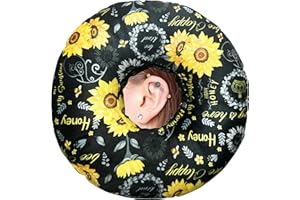 BVOKQUC Ear Piercing Pillow for Side Sleepers Pillows with Holes for Ear Pain,Donut Pillow for Ear Side Sleeping Pillow for Adults CNH Ear Pain Relief Pressure Sores Ear Pillow with Hole in Center