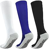 Kids Soccer Grip Socks Boys Knee High Socks Girls Soccer Non Slip Sock Football Baseball Sports Youth