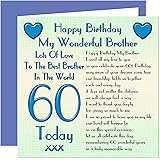 60th Birthday Wishes To A Wonderful Brother Lake Design Happy Birthday