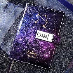 Starry Constellation Lock Diary Set Gift Box with