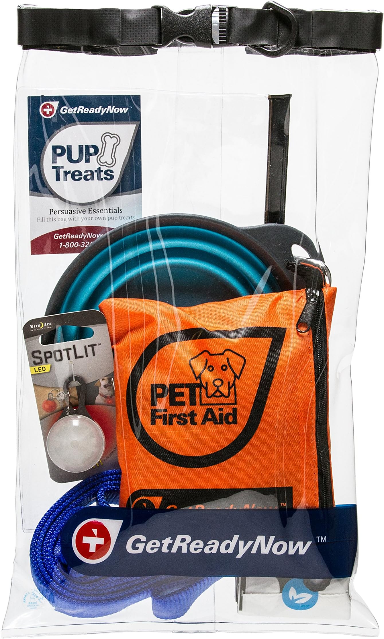 GetReadyNow Pet First Aid & Emergency Survival Kits - Essential First Aid + Deluxe Supplies to Keep Your Four-Legged Friend Safe While on The Road, Camping, Hiking, or Unexpected Dog Park Emergencies