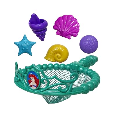 SwimWays Disney Princess Ariel Tiara Net - Swimming Dive and Catch Games - Mermaid Pool Toys