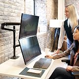 Ergotron LX Vertical Stacking Dual Monitor Arm VESA Desk Mount 40" 10kg view 4