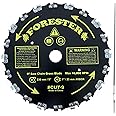 FORESTER Brush Cutter Blades and File Set - Trimmer Chainsaw Tooth Saw Blade - for Trimming Trees, Cutting String, Underbrush