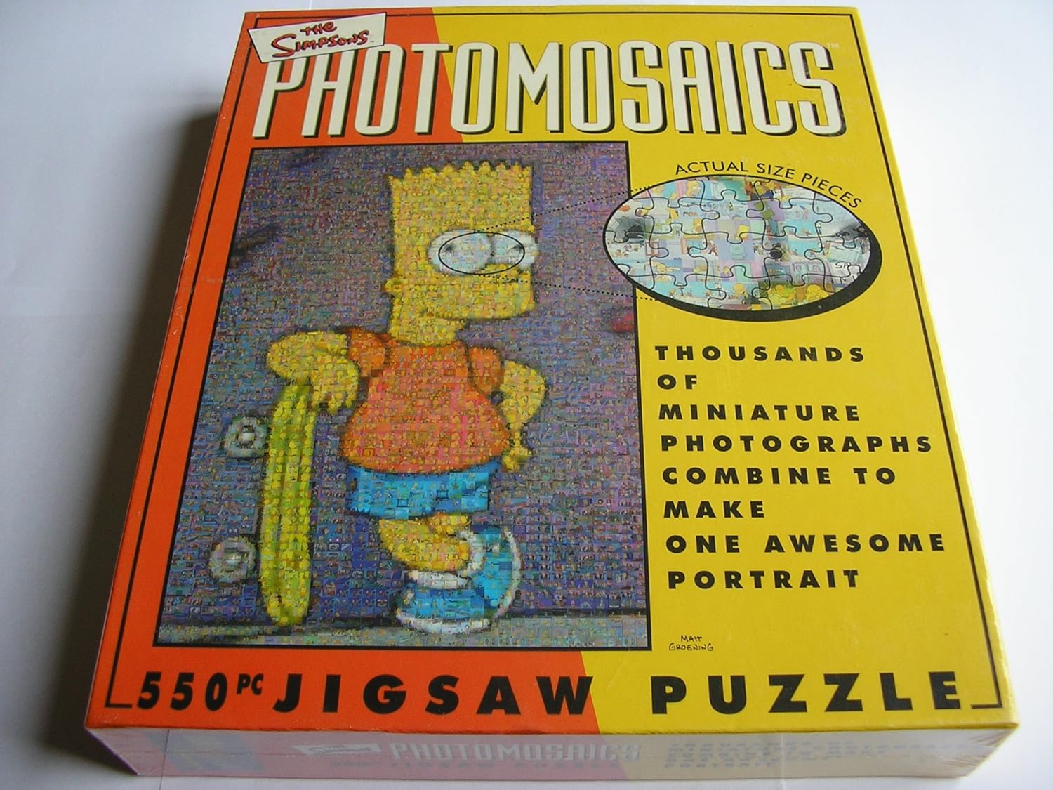 PHOTOMOSAICS BART SIMPSON 550PC PUZZLE Amazon.co.uk Toys & Games