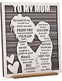 Love Mom Plaque for Mother’s Day, Mama Gift from