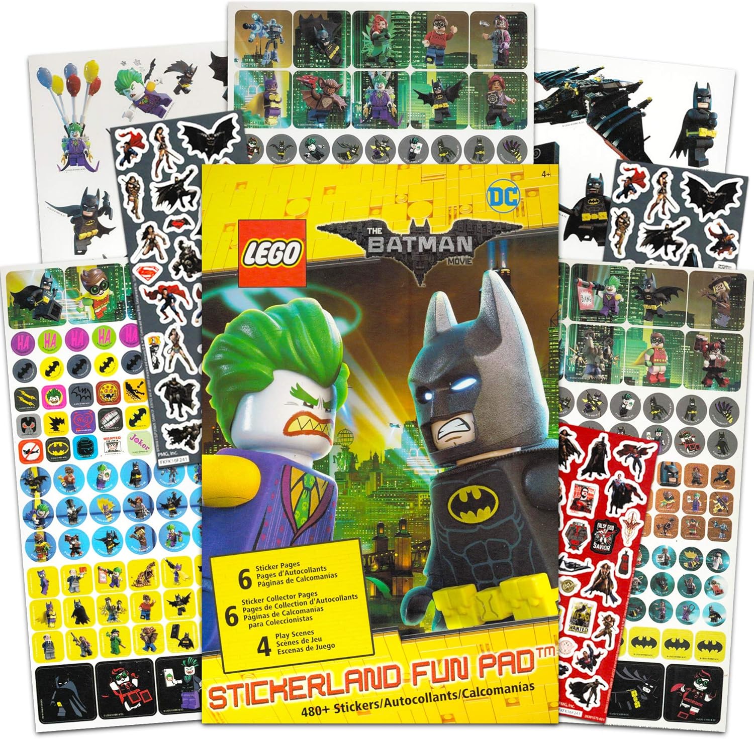 Lego Batman Stickers Fun Pack Bundle Includes 800