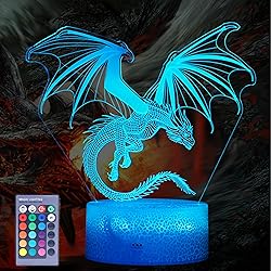 POSSHE Dragon Night Light, Dragon Gifts, 3D