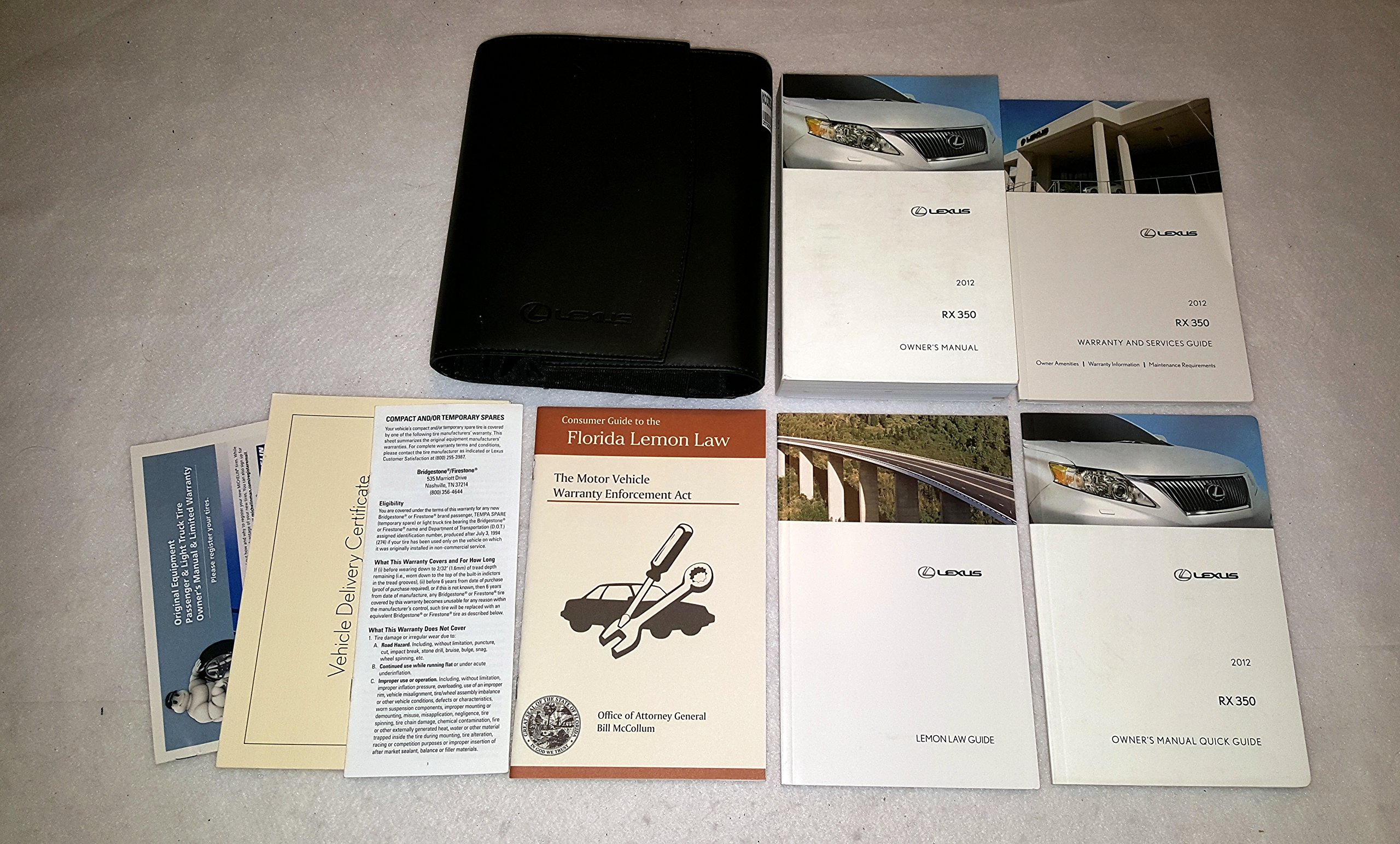 2012 Lexus RX350 Owners Manual Guide Book Paperback – 2012