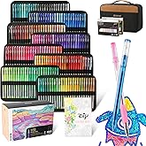 ZSCM 400 Pack Gel Pens for Adult Coloring Book, 200 Artist Colored Pens With 200 Refills, Fine Tip Metallic Glitter Gel Pens for Drawing Doodling Journaling Craft Art Supplies