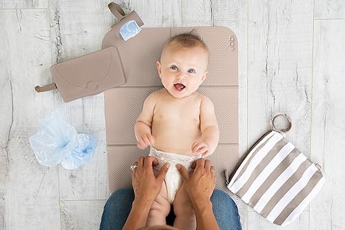 Ubbi On-The-Go Diaper Changing Baby Mat, Soft and Comfortable