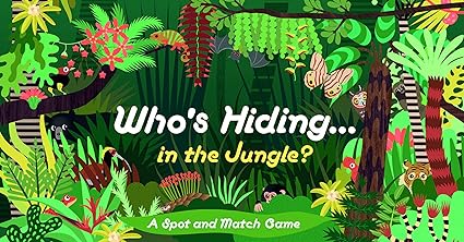 Amazon Com Laurence King Publishing Who S Hiding In The Jungle A Spot And Match Game Multicolor Selmes Caroline Toys Games