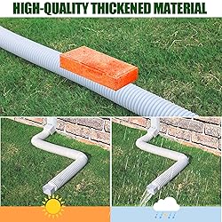 2 Pack Rain Gutter Downspout Extensions, Upgraded