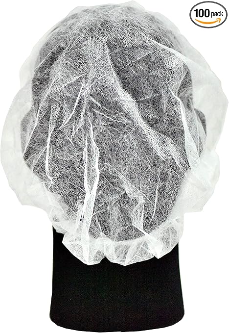G F Products 13040 100 Disposable Bouffant Caps Hair Net Spun