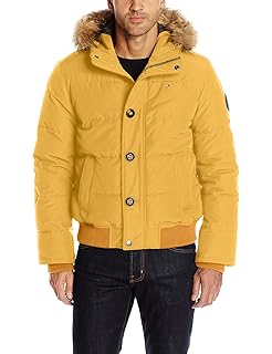 tommy hilfiger men's ultra loft insulated arctic cloth snorkel coat with removable faux fur hood