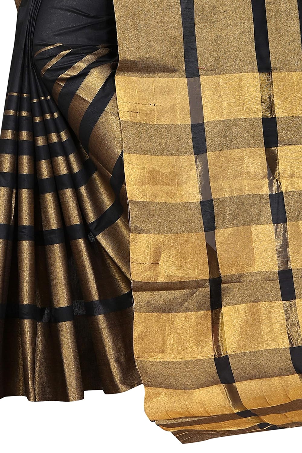 perfectblue women's linen saree with blouse piece (cdzari)