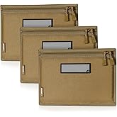 Savior Equipment 600D Tactical Pistol Sleeve Handgun Firearm Bag Soft Case with Reflective Patch For Specialist Series Range Bag, Lockable Zippers, 3-Pack