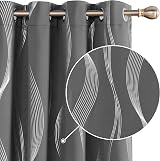 Deconovo Blackout Curtains 66x90 Inches Thermal Insulated Eyelet Pair