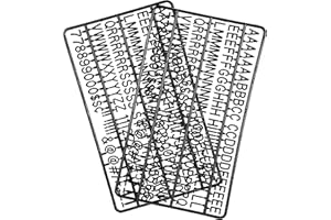 VESKAOTY 3/4 Inch Letters for Flet Letter Boards,300 Pieces Including Letters, Numbers & Symbols for Changeable Plastic Message Boards (Black)